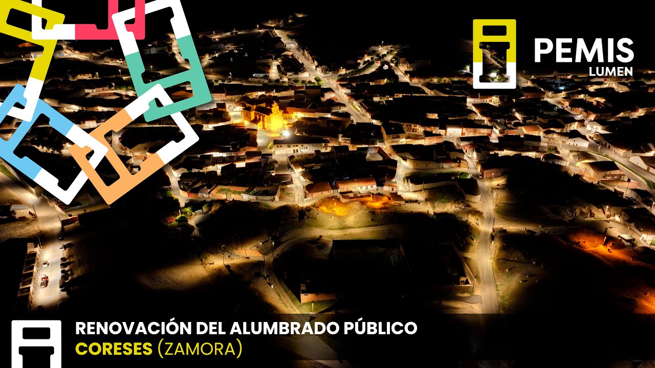 Coreses (Zamora) Renovación del alumbrado público exterior del municipio