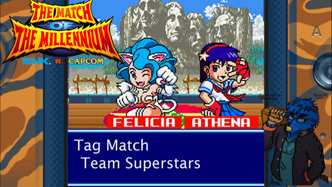 SNK vs Capcom: Match of the Millennium - Tag - Felicia & Athena - YouTube