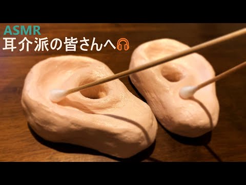 【ASMR】耳かき「耳介」「鼓膜に到達するまでの耳穴の側面」両耳同時 Auricle Ear Cleaning No talking