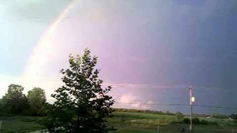 Full view of double rainbow