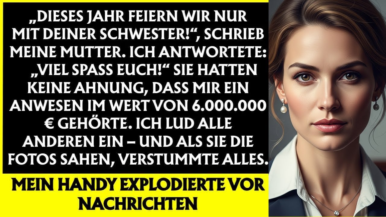 Dieses Jahr lud mich niemand ein  Also lud ich alle in mein 6 000 000 € Anwesen ein…