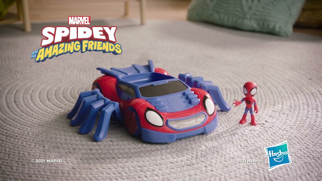 Figurine Spidey avec Arachno-bolide - MARVEL - pour enfants à partir de 3  ans