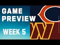 Chicago Bears vs. Washington Commanders | 2023 Week 5 Game Preview