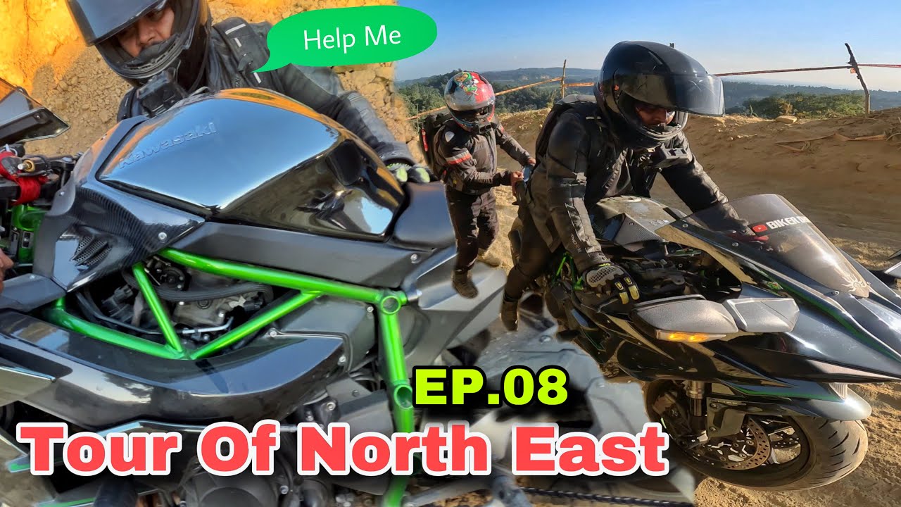 Dangerous Road t Kawasaki Ninja H2 Crashed Hol 😱 Tour Of North East