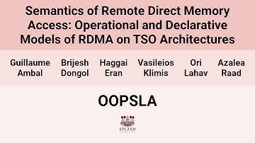 [OOPSLA24] Semantics of Remote Direct Memory Access: Operational and Declarative Models of RDMA(…)