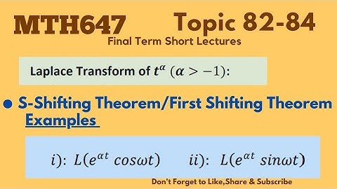 Mth647 lecture 82-84 || mth647 Final term Short Lectures || @LearntoNote  #LearntoNote