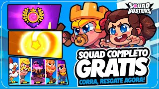 É GRÁTIS! SUPERCELL FEZ A BOA NO SQUAD BUSTERS! CHEGUEI na LIGA DO ESQUADRÃO e LIBEREI 2 NOVOS RAROS