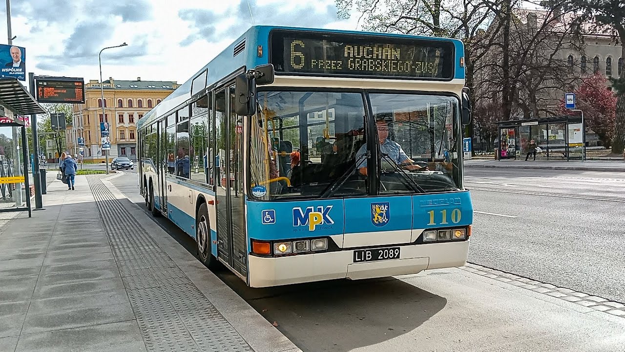 [🇵🇱] MPK Legnica - Neoplan N4020td #110 [🚍6➡️Auchan przez Grabskiego-Zus]
