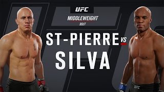EA SPORTS UFC 2 Gameplay - Anderson Silva vs George St-Pierre