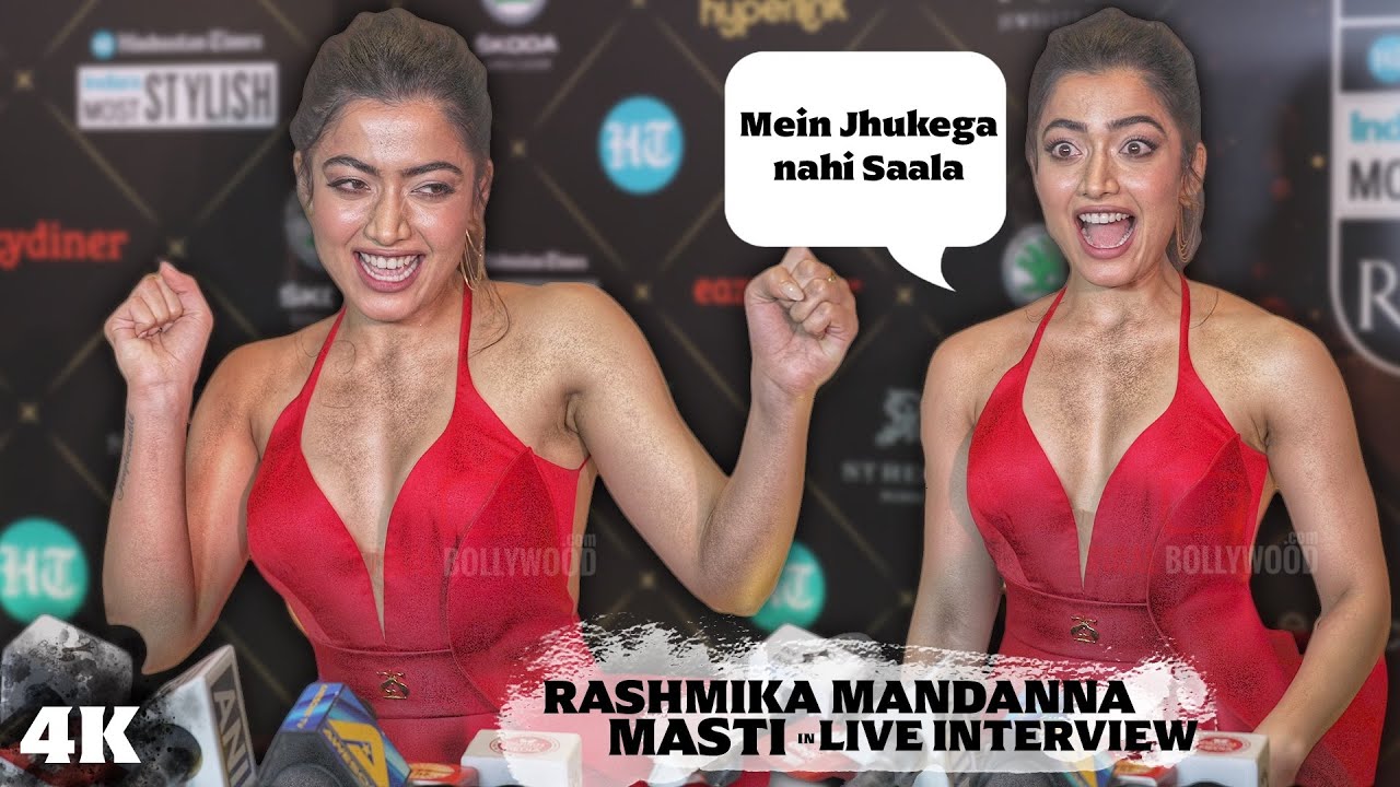 Rashmika Mandanna MASTI in LIVE Interview | Speaking CUTEST Hindi | Pushpa 2 | She Did Main Jhukega