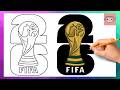 How To Draw Fifa World Cup Trophy 2026 | Drawing Tutorial