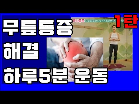 #1탄무릎통증을 없애는 무릎강화5분운동/퇴행성관절염 완치훈련/ 매일해야효과/루나홈트 LUNA WORK OUT