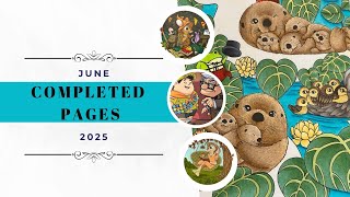 Completed Colouring Pages - June 2025