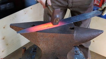 How to forge a medieval sword PART 12: Final shaping of the blade