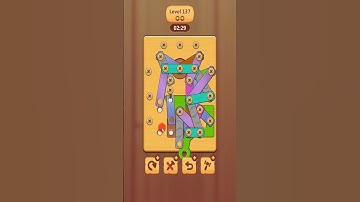 Wood Nuts & Bolts Level 137 #games #woodpuzzlegame #gaming #woodenpuzzle #woodgame #woodnutsandbolts