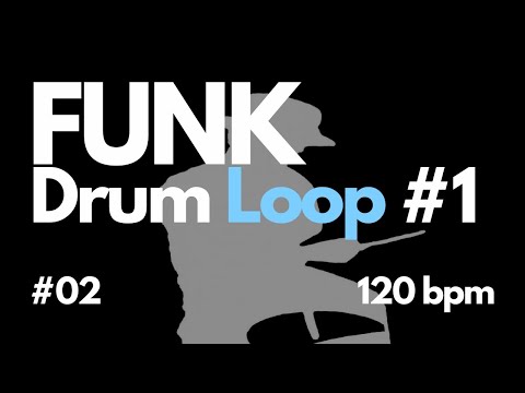 FUNK Drum Loop #1 02  120bpm - Free Backing Track
