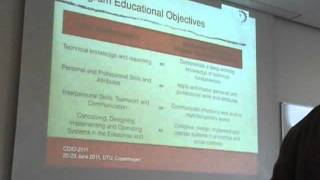 The CDIO as an enabler for graduate attributes assessment in