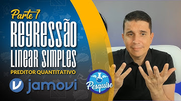 Regressão Linear Simples ULTRA SIMPLES- Parte 1: Preditor Quantitativo (JAMOVI)