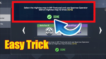Select the highrise map in mp featured and use sparrow operator skill | Easy Trick |