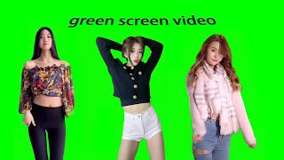 Female Dancer Green screen video | beautiful girl dance footage