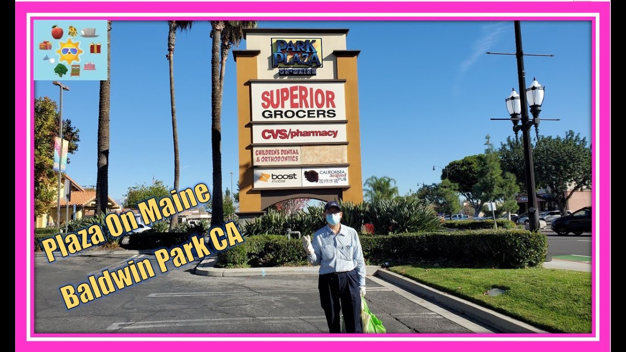 Park Plaza On Maine Baldwin Park CA LA Shopping Center Metrolink