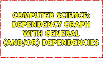 Computer Science: Dependency graph with general (AND/OR) dependencies (2 Solutions!!)