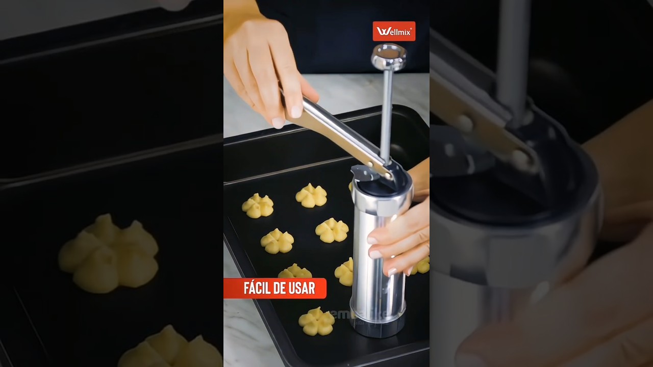 Biscoitos Amanteigados com a Máquina de Biscoitos! Disponível na Embalike 