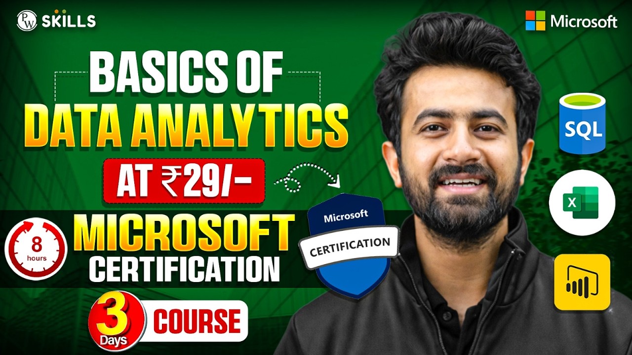 Data Analytics Course for Freshers | 8 Hours Complete Training - YouTube