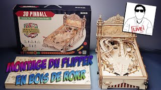 Flipper électronique en bois ROKR : Assemblage en LIVE !