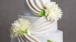 How To Make a Classic Fondant Drape Wedding Cake