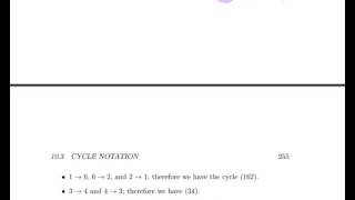 EAAEA Chapter 8, Section 3: Cycle notation Profile