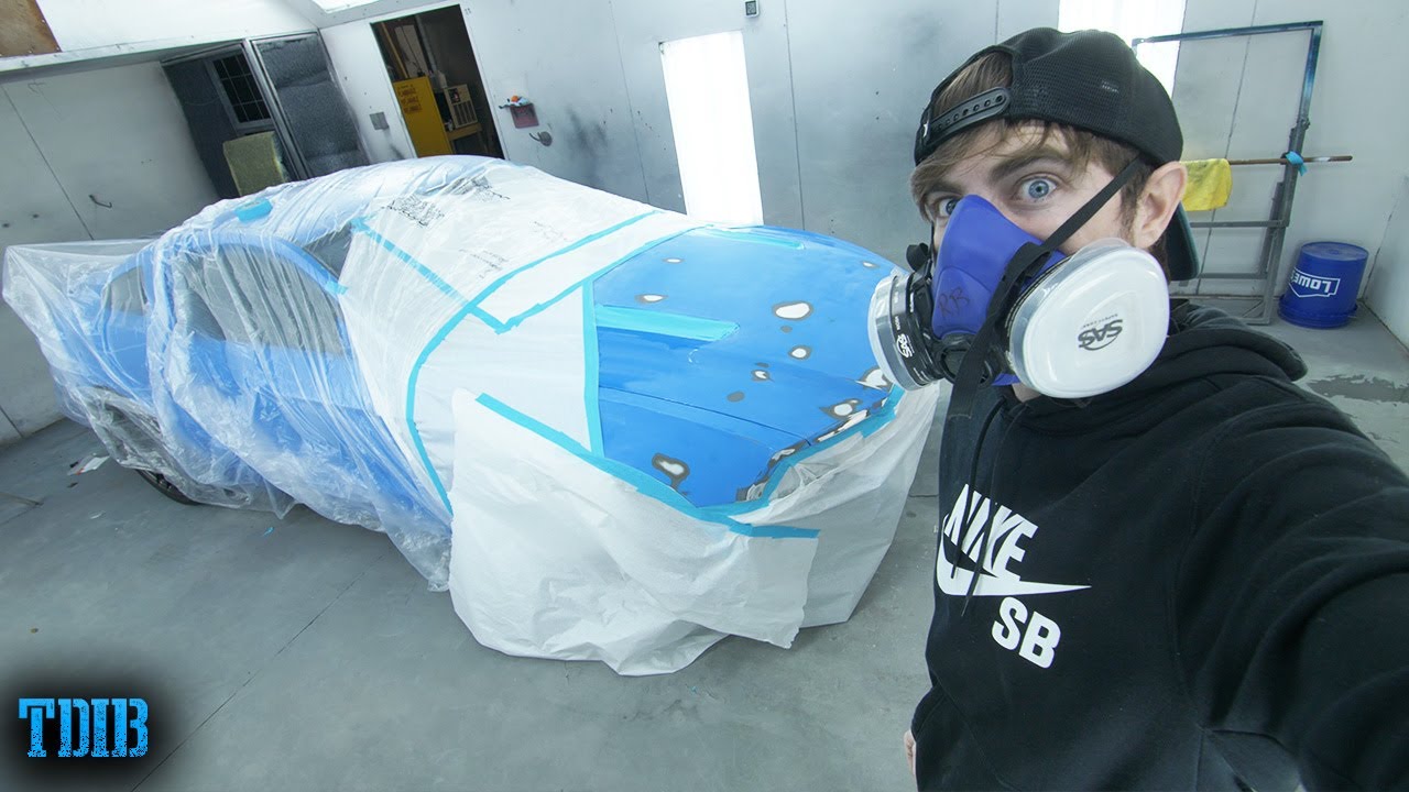 Painting the Smurrf Mustang GT My DREAM COLOR! (Paint ASMR)