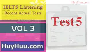 IELTS Listening Actual Test Full Vol3 Test 5