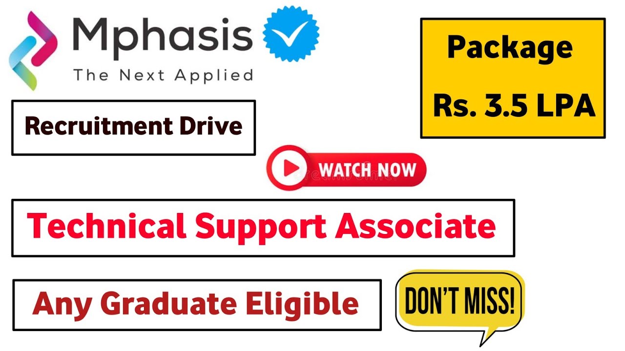 Mphasis Hiring For Graduates - Mphasis Recruitment Drive 2022