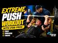 Extreme push workout with ifbb pros