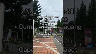 Jangan cari magang yang murah doang tapi ga ada hasilnya..
