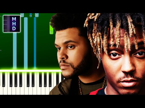Juice WRLD & The Weeknd - Smile (Piano Tutorial Easy)