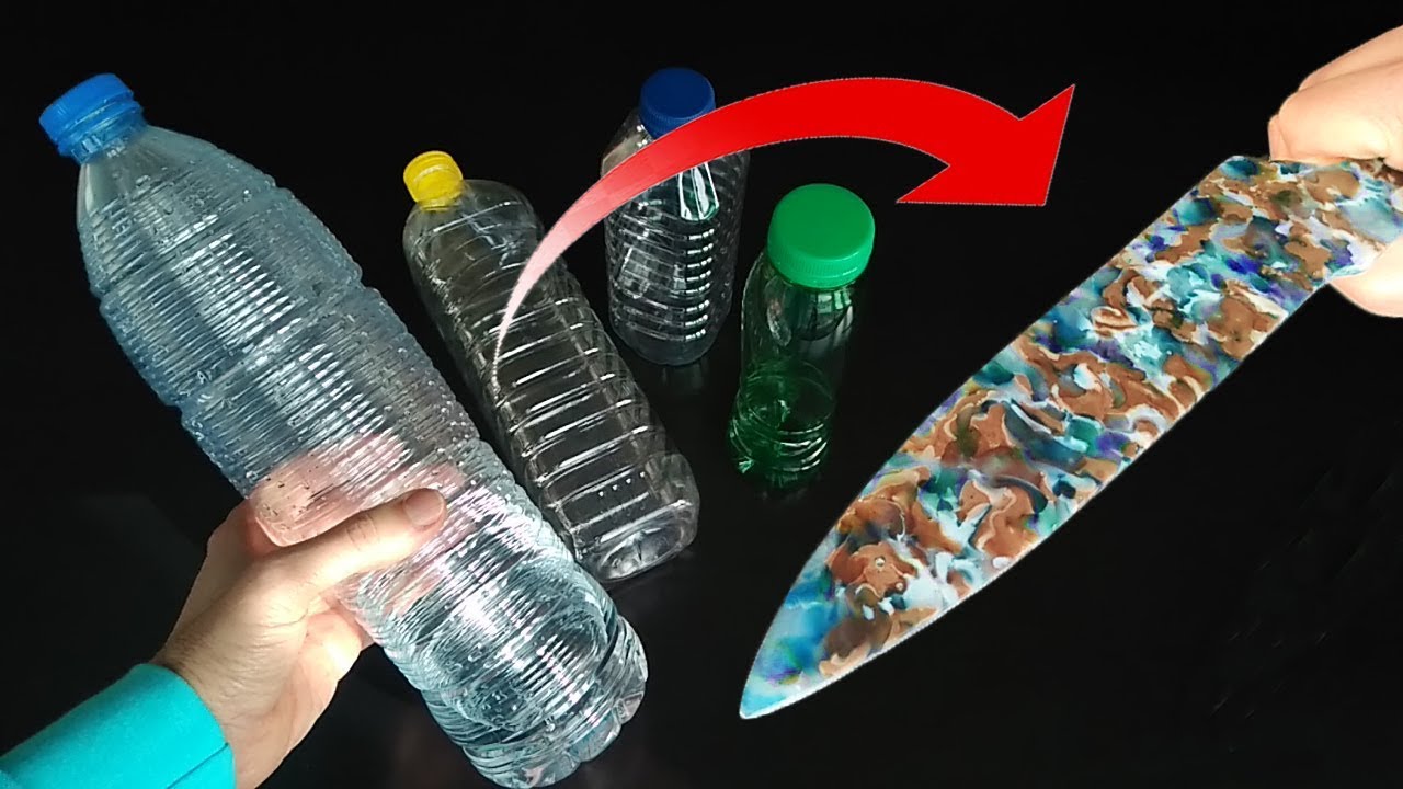 Desde Botella de Plástico a Cuchillo Super Afilado / From plastic bottle to  razor sharp knife - YouTube