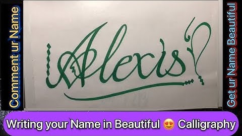 ALEXIS Name Signature Calligraphy | How to Draw |  #mybloopers #asmr #shorts #tiktok #alexis