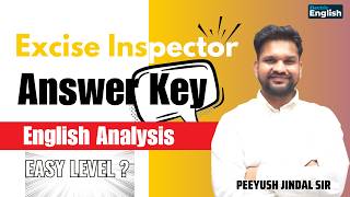 PSSSB Excise Inspector Exam Analysis/Answer key ✅ 31 May 2026 | English | Electric English