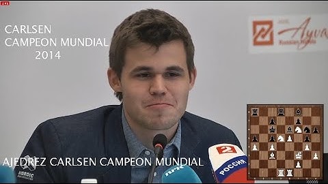 AJEDREZ - Campeonato mundial Ajedrez 2014 (ULTIMA PARTIDA) Carlsen Campeón Mundial ajedrez 2014