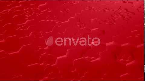 Red Abstract Hexagon Geometric Surface Seamless Loop UHD | Motion Graphics - Videohive template