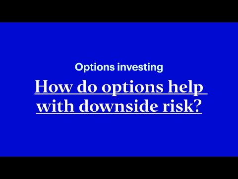 How do options help with downside risk?