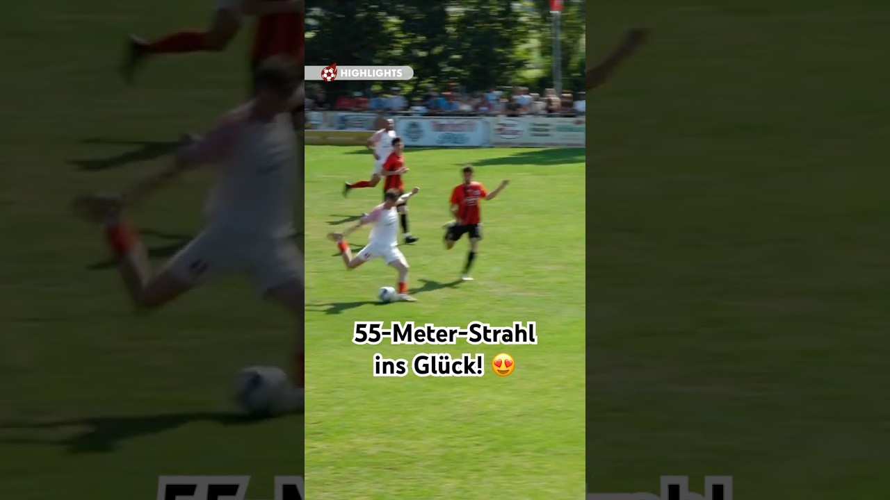 Traumtor: 55-Meter-Strahl ins Gl&uuml;ck! 😍 #torgranate #sundayleague #kreisliga #fu&szlig;ball #shorts