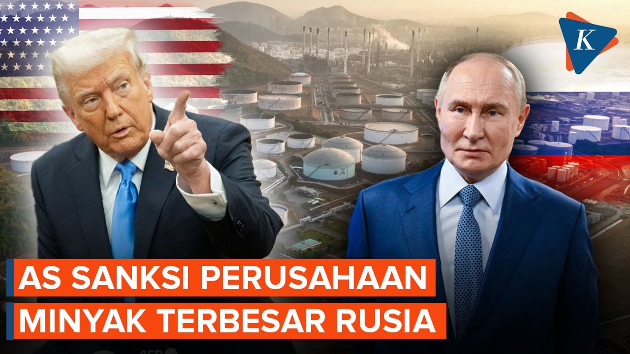 Trump Sanksi Dua Perusahaan Minyak Terbesar Rusia, Desak Puitin Akhiri Perang