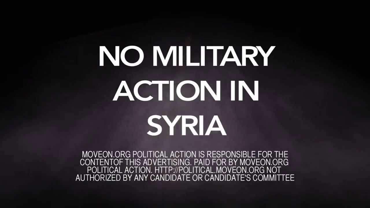 Not again. No military action in Syria.