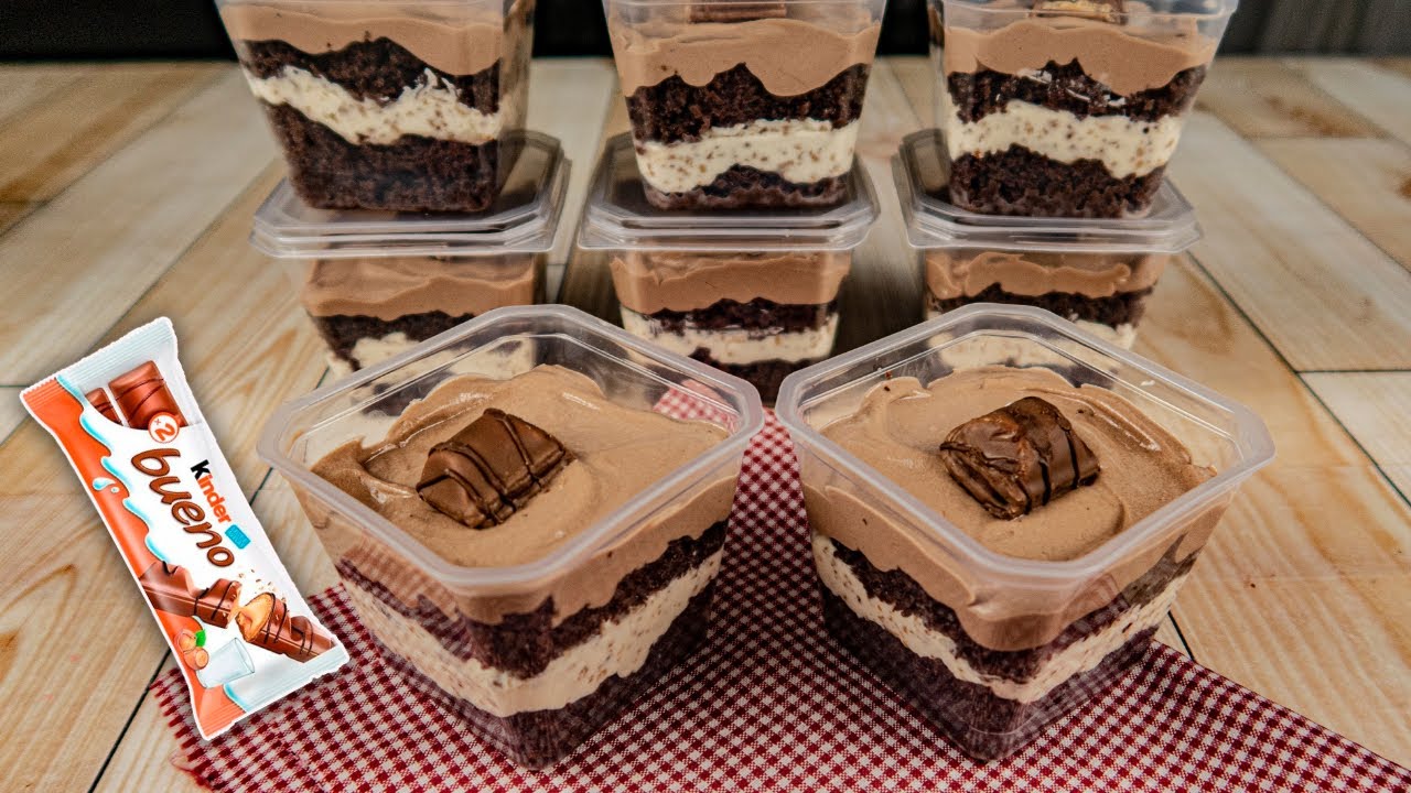 Bolo de Pote Kinder Bueno - Receita Fácil e Deliciosa! (Faça e Venda)