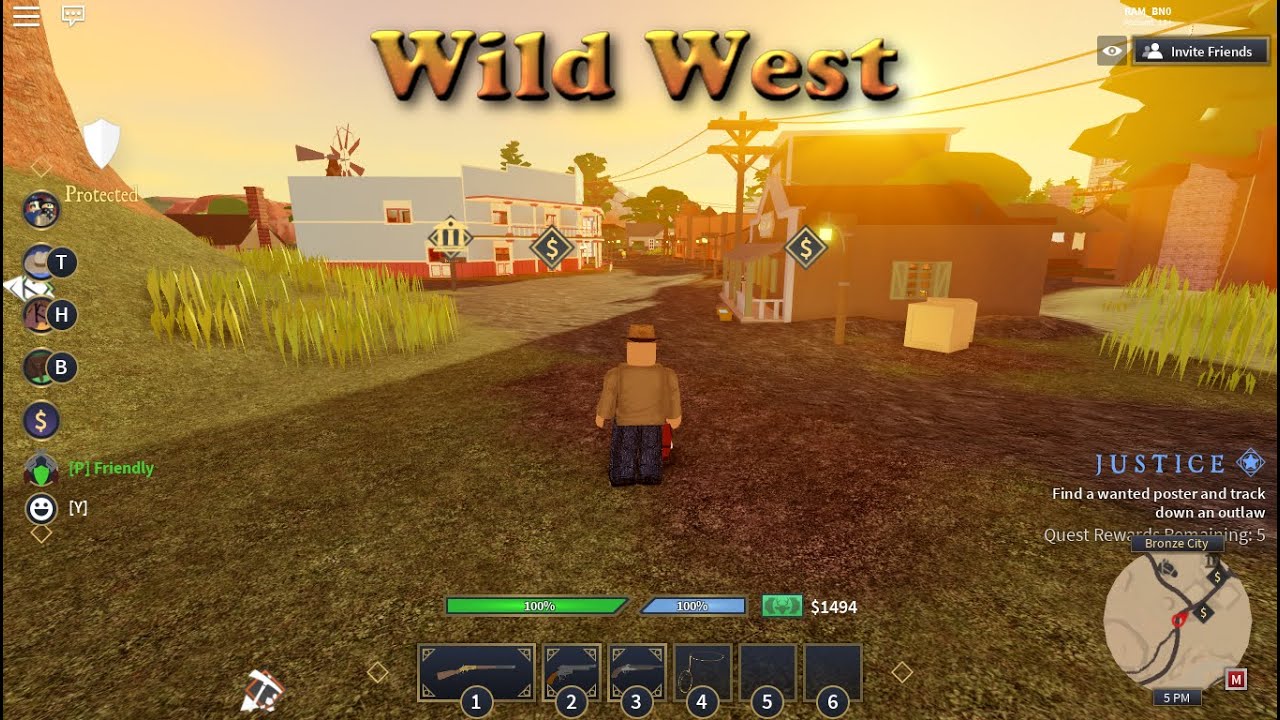 Battle for the Saloon - Roblox Wild West - YouTube