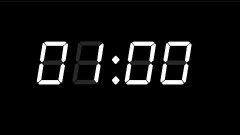 1 Minute Timer, retro white lcd alarm clock, with Alarm ⏰