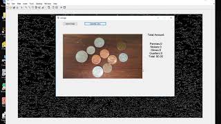 Determining value of coins in image